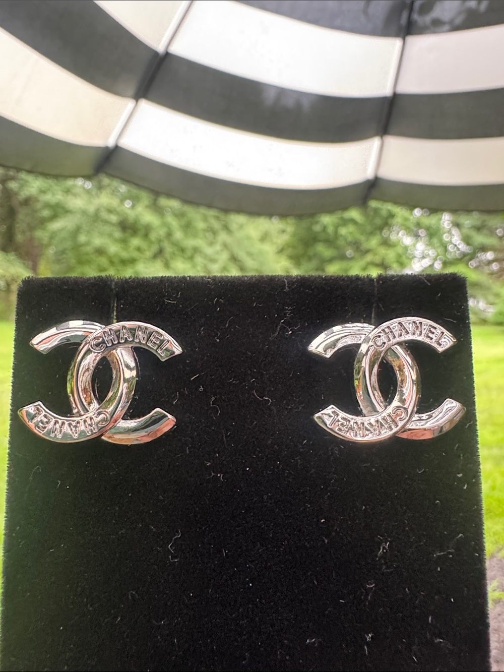 Earrings  Silver-Tone Interlocking Stud Earrings